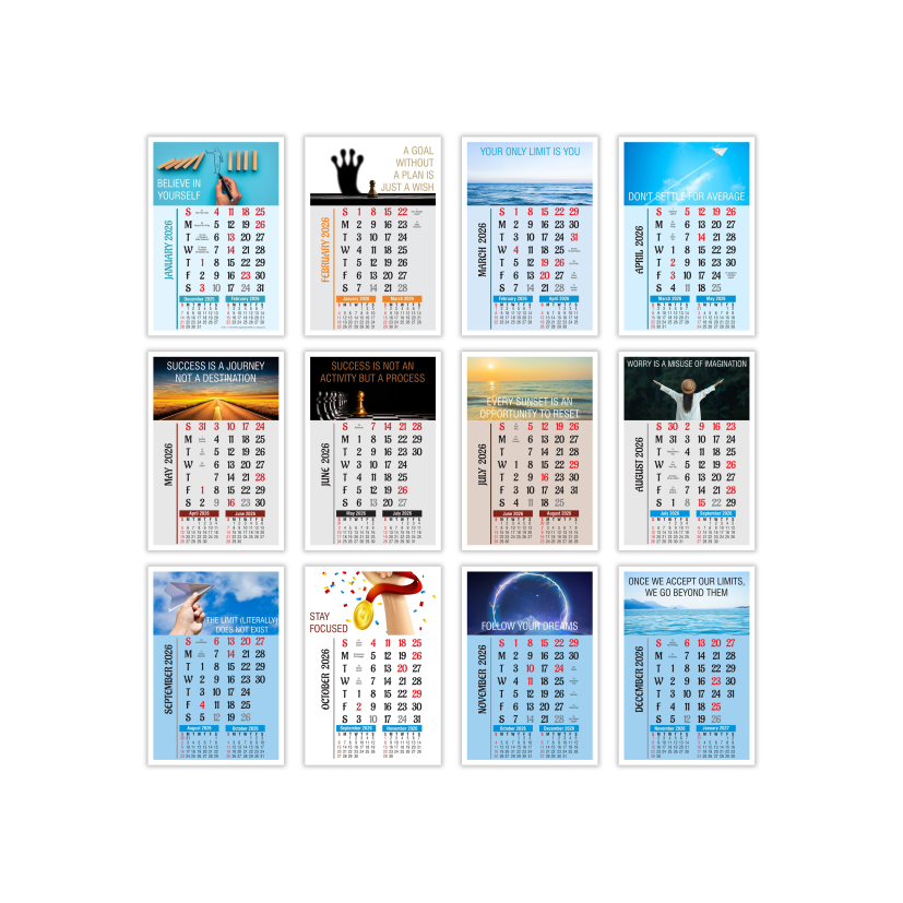 Wall Calendar 6 Sheeter Set of 500 - Image 2