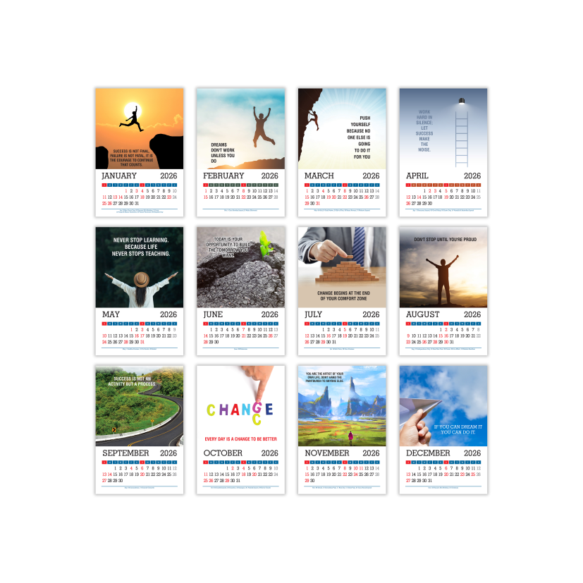 Wall Calendar 6 Sheeter Set of 500 - Image 2