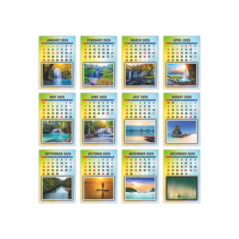 Wall Calendar 6 Sheeter Set of 500 - Image 2
