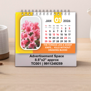 Table Calendar with Planner Set of 100