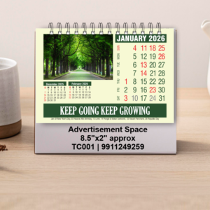 Table Calendar with Planner Set of 100