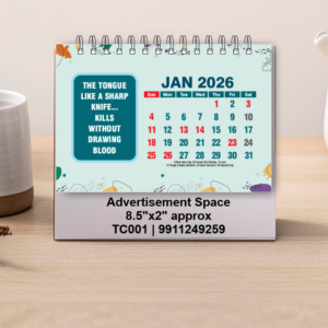 TC_ref-0022-2026____11 Desk/Table Calendar Set of 100